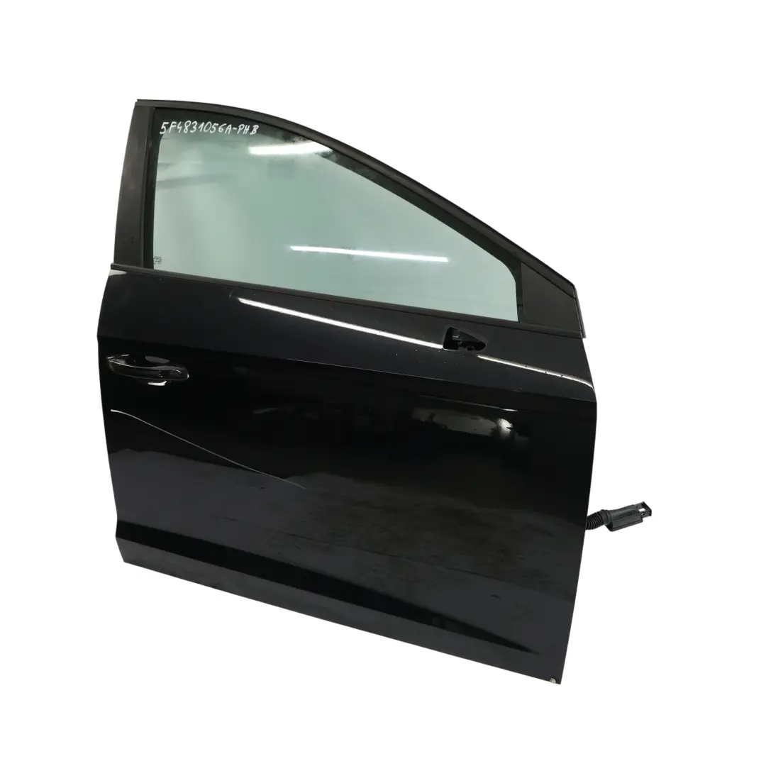 Mk3 Tür Vorne Rechts Phantom Black Schwarz - Z9Y für Seat Leon mit Teilenummer 5F4831056A Seat Leon Mk3 Tür Vorne Rechts Phantom Black Schwarz - Z9Y - SKU 5F4831056A-PHB - Teilenummer 5F4831056A