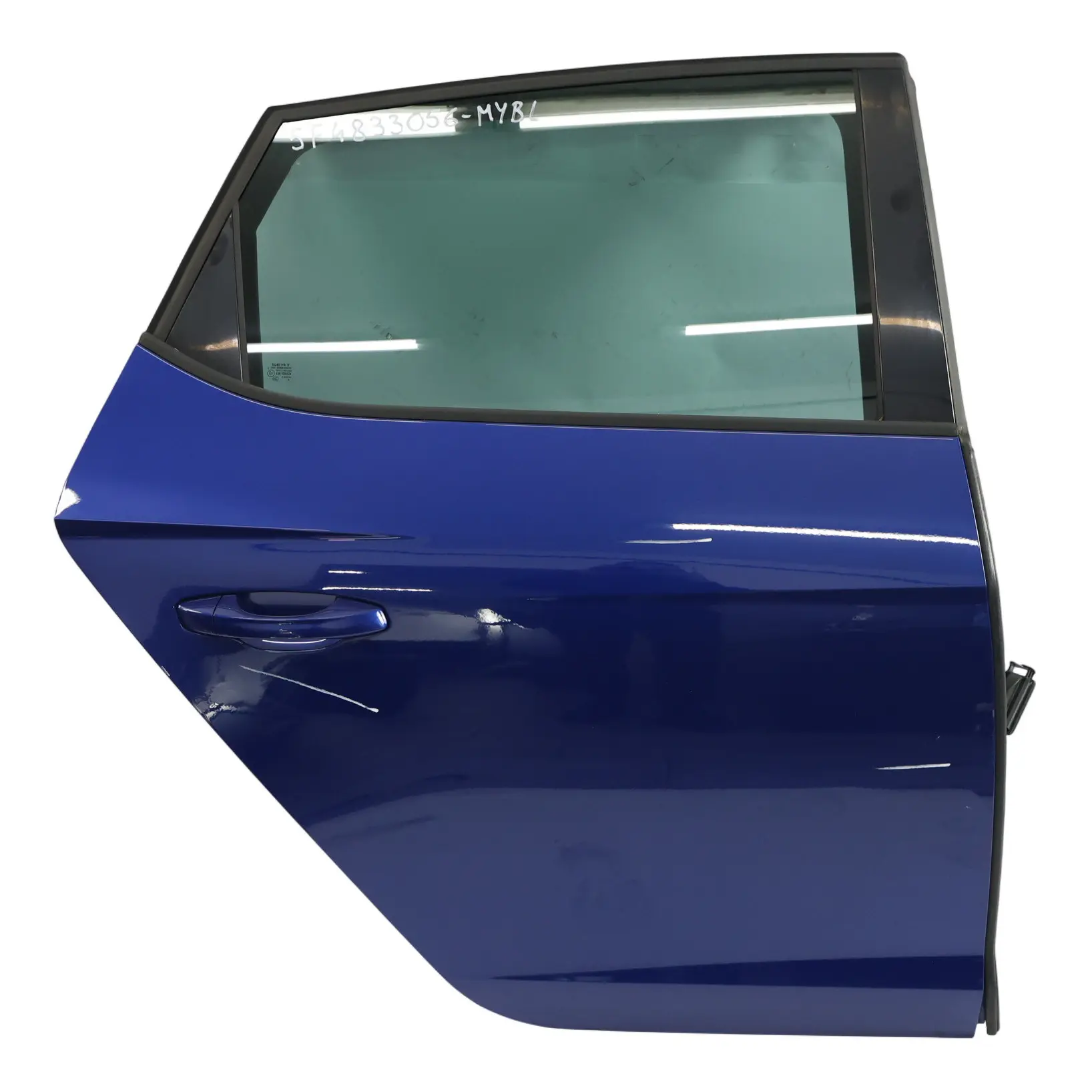 Seat Leon Mk3 Door Rear Right O/S Covering Panel Mystery Blue Pearl Effect - W5L
