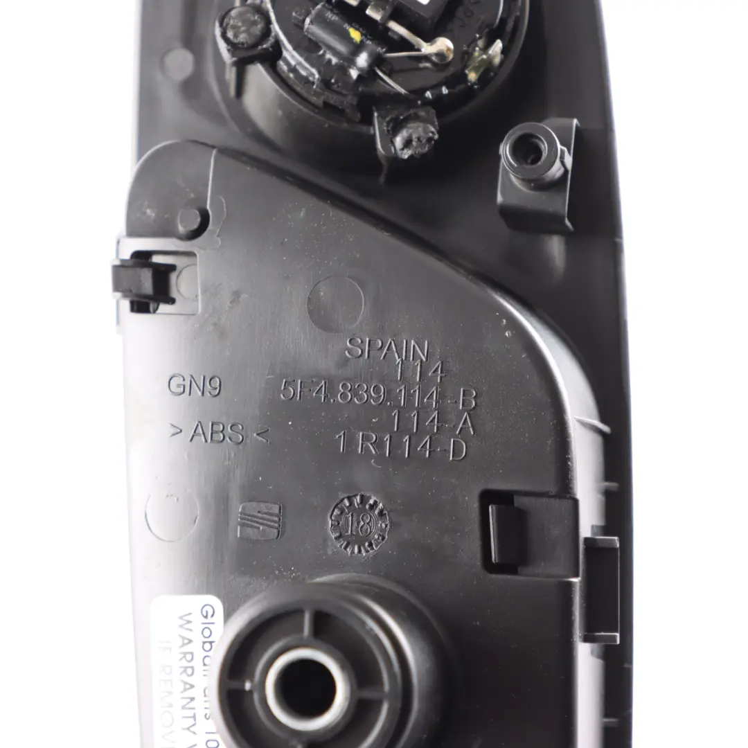 5F Interior Puerta Manija Agarradera Negro Trasero Derecho para Seat Leon con número de pieza 5F4839114B Seat Leon 5F Interior Puerta Manija Agarradera Negro Trasero Derecho - SKU 5F4839114B-1 - Número de pieza 5F4839114B