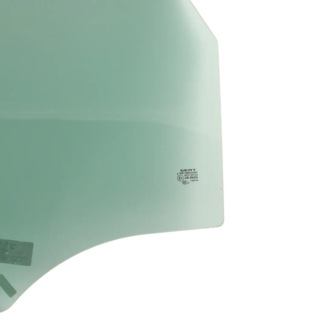 Seat Leon 5F Side Window Glass Green AS3 Rear Left Door N/S - SKU 5F4845025C - Part number 5F4845025C