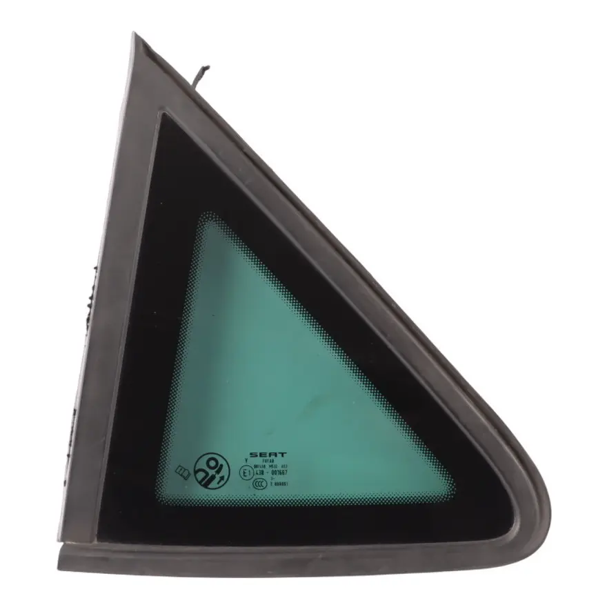 Mk3 5F Tür Viertel Fenster Hinten Links Getöntes Glas AS3 für Seat Leon mit Teilenummer 5F4845041J Seat Leon Mk3 5F Tür Viertel Fenster Hinten Links Getöntes Glas AS3 - SKU 5F4845041J - Teilenummer 5F4845041J