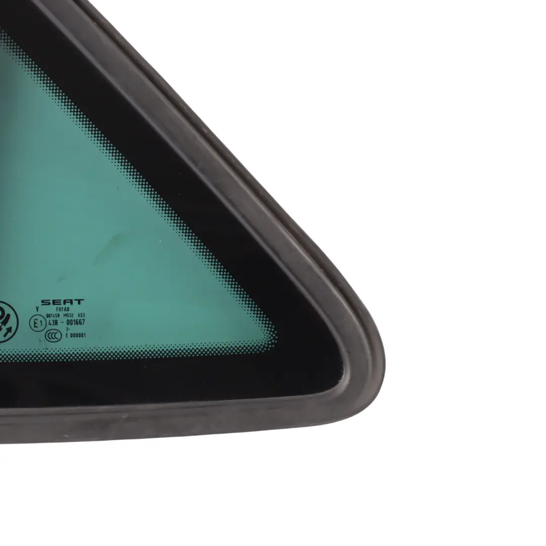 Mk3 5F Finestrino Quarto Porta Posteriore Sinistro AS3 per Seat Leon con numero di parte 5F4845041J Seat Leon Mk3 5F Finestrino Quarto Porta Posteriore Sinistro AS3 - SKU 5F4845041J - Numero di parte 5F4845041J