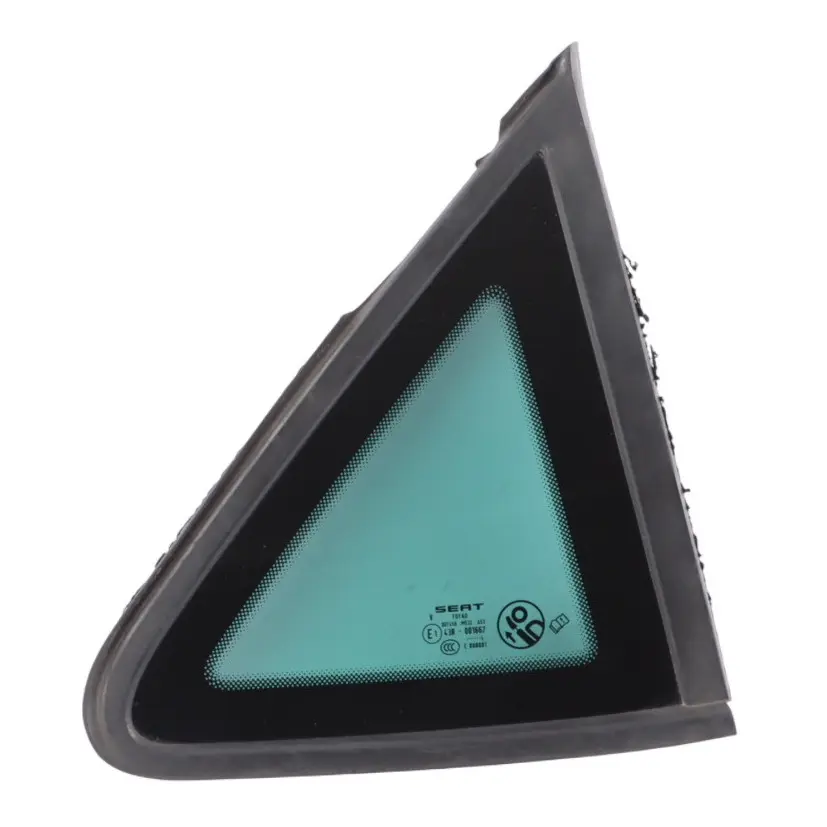 Mk3 5F Door Quarter Window Rear Right O/S Tinted Glass AS3 to Seat Leon with Part number 5F4845042J Seat Leon Mk3 5F Door Quarter Window Rear Right O/S Tinted Glass AS3 - SKU 5F4845042J - Part number 5F4845042J