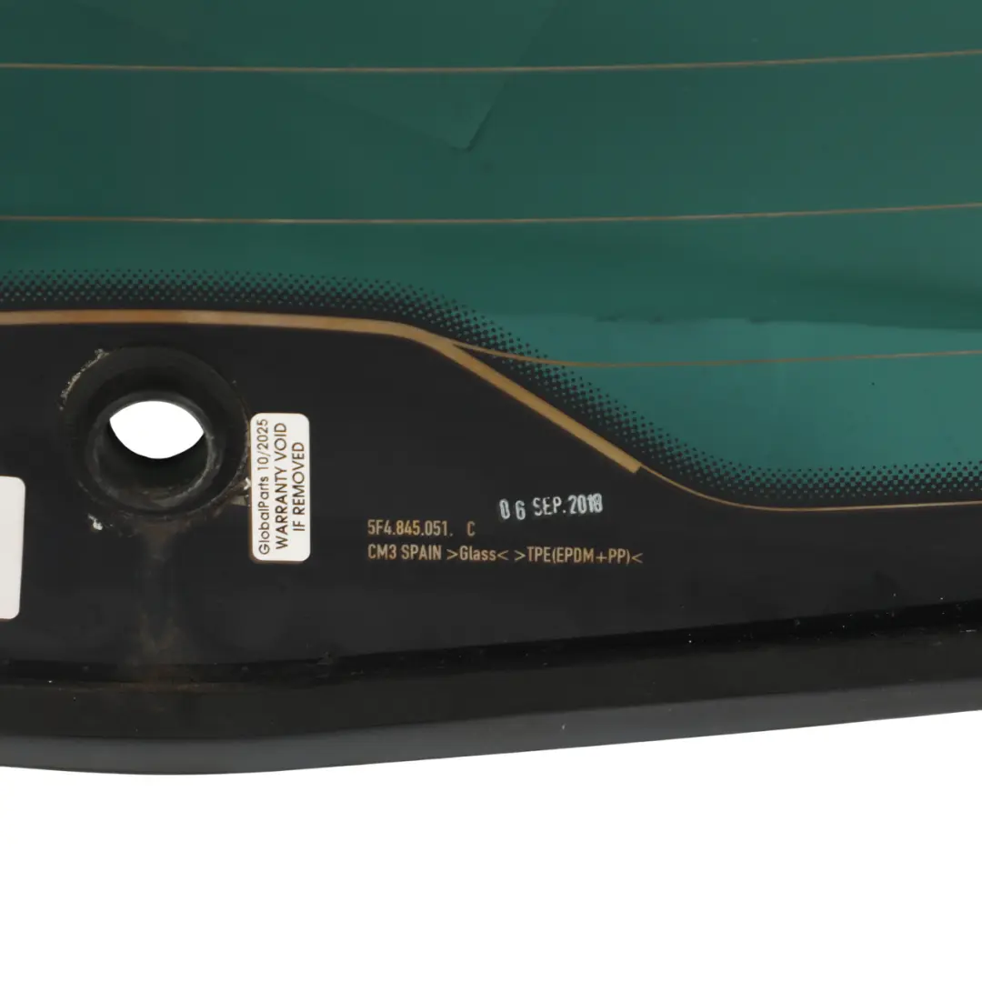 Mk3 Rear Window Glass AS3 Tinted Glazing 5-Door Variant 6J4845051 to Seat Leon with Part number 5F4845051C Seat Leon Mk3 Rear Window Glass AS3 Tinted Glazing 5-Door Variant 6J4845051 - SKU 5F4845051C - Part number 5F4845051C