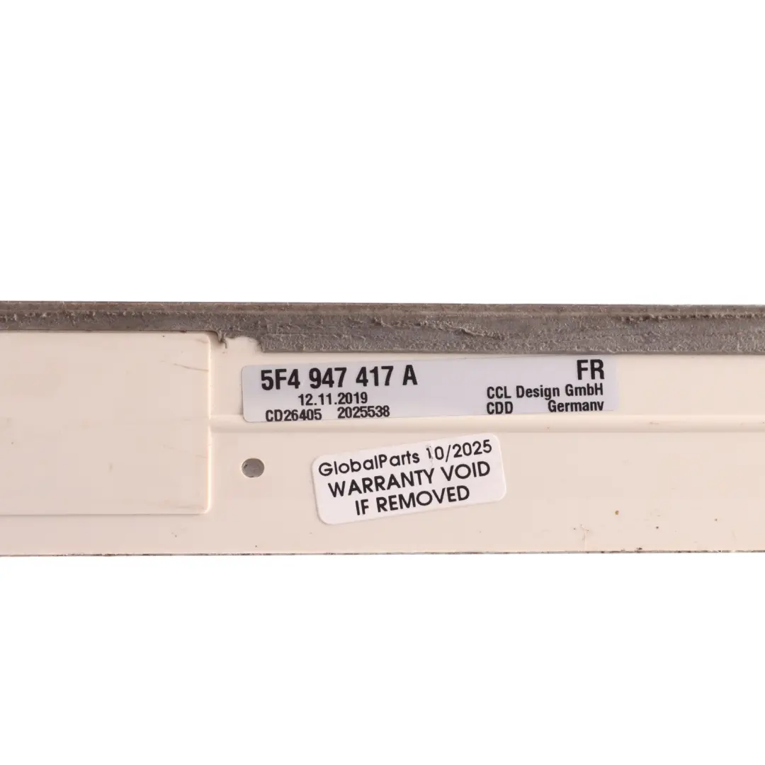 Mk3 Ateca FR Front Door Sill Kick Plate Illuminated N/O/S to Seat Leon with Part number 5F4947417A Seat Leon Mk3 Ateca FR Front Door Sill Kick Plate Illuminated N/O/S - SKU 5F4947417A - Part number 5F4947417A