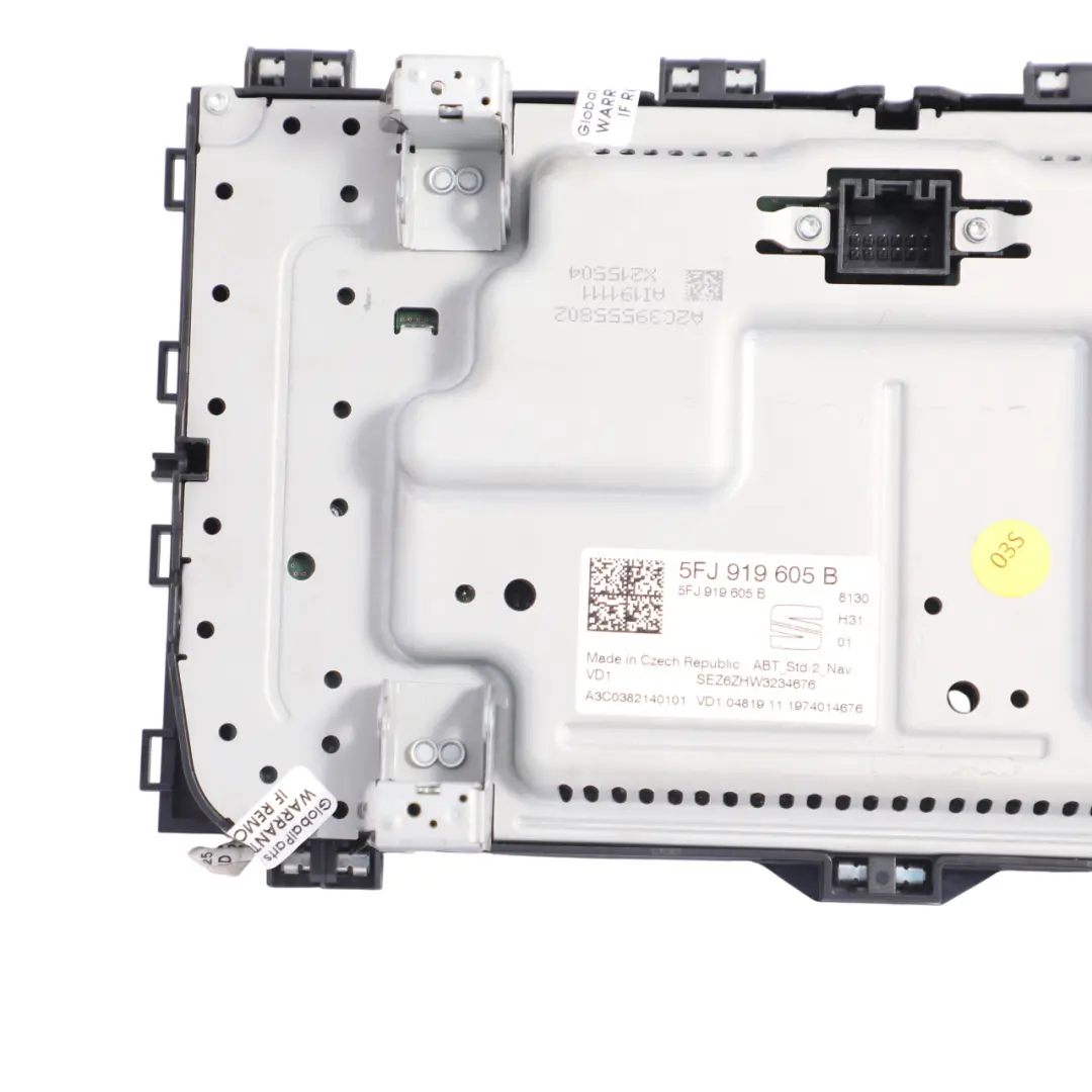 Seat Ateca Multimedia Sat Nav Display Unit Screen - SKU 5FJ919605B - Part number 5FJ919605B