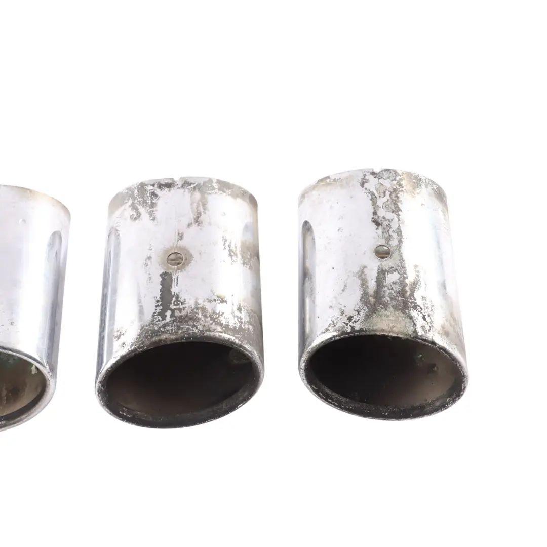 VW Golf R Mk7 Rear Exhaust Pipe Tip Chrome Trim Set 5G0253826 - SKU 5G0253825D-1 - Part number 5G0253825D