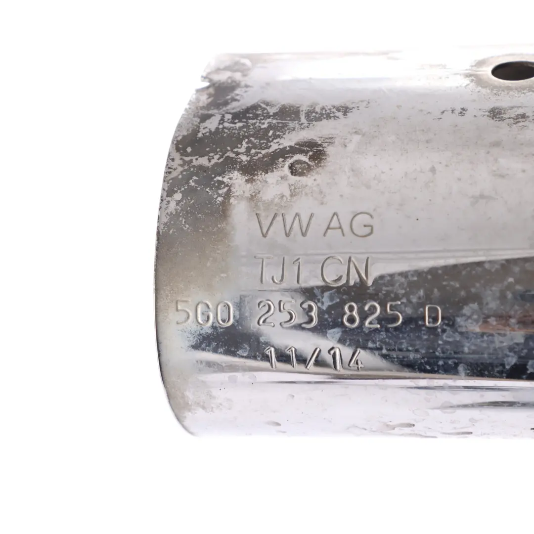 VW Golf R Mk7 Rear Exhaust Pipe Tip Chrome Trim Set 5G0253826 - SKU 5G0253825D-1 - Part number 5G0253825D