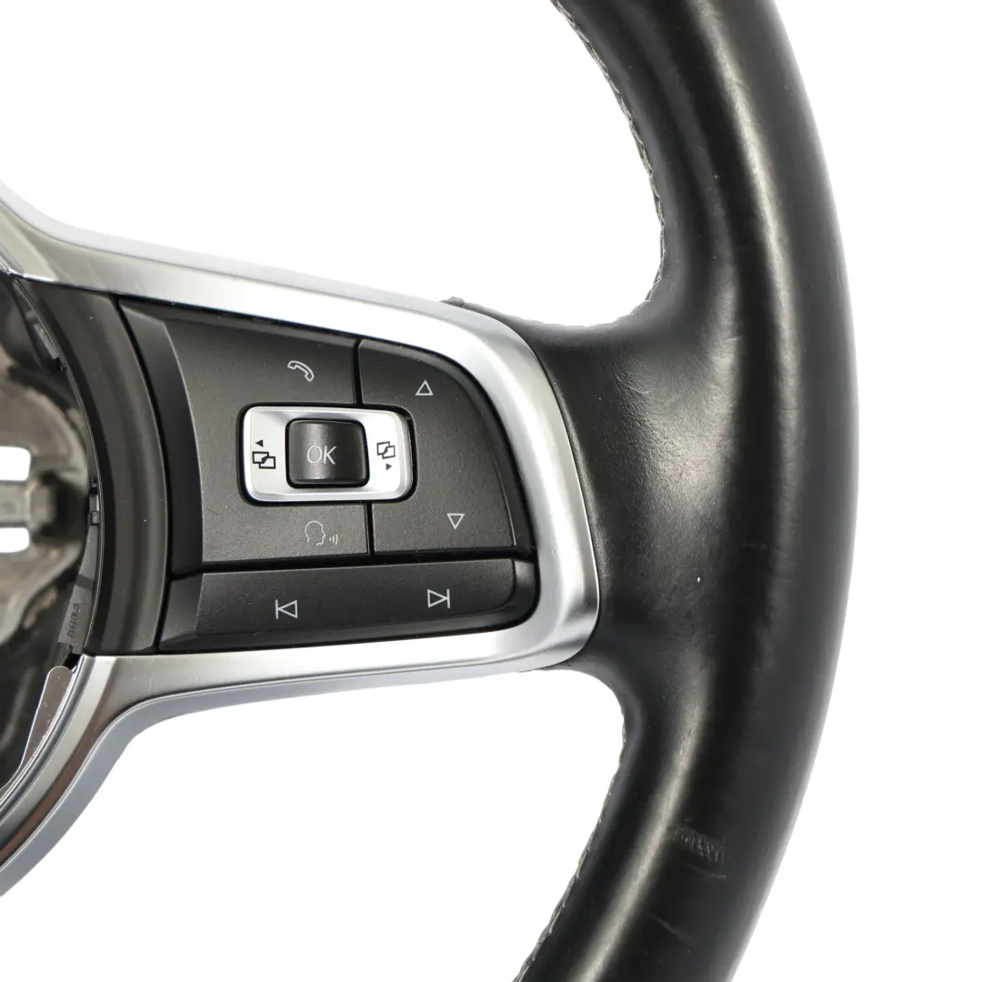 Steering Wheel Black Leather Multifunction to Volkswagen Golf Mk7 GTD with Part number 5G0419091AQ Volkswagen Golf Mk7 GTD Steering Wheel Black Leather Multifunction - SKU 5G0419091AQ - Part number 5G0419091AQ