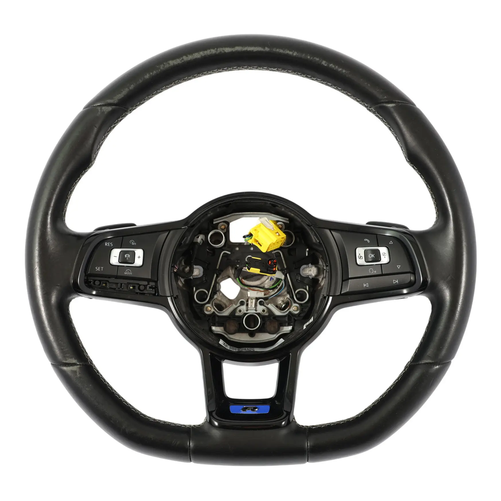 Volkswagen Golf Mk7 R Kierownica Czarna Skóra Łopatki 5G0419091CN