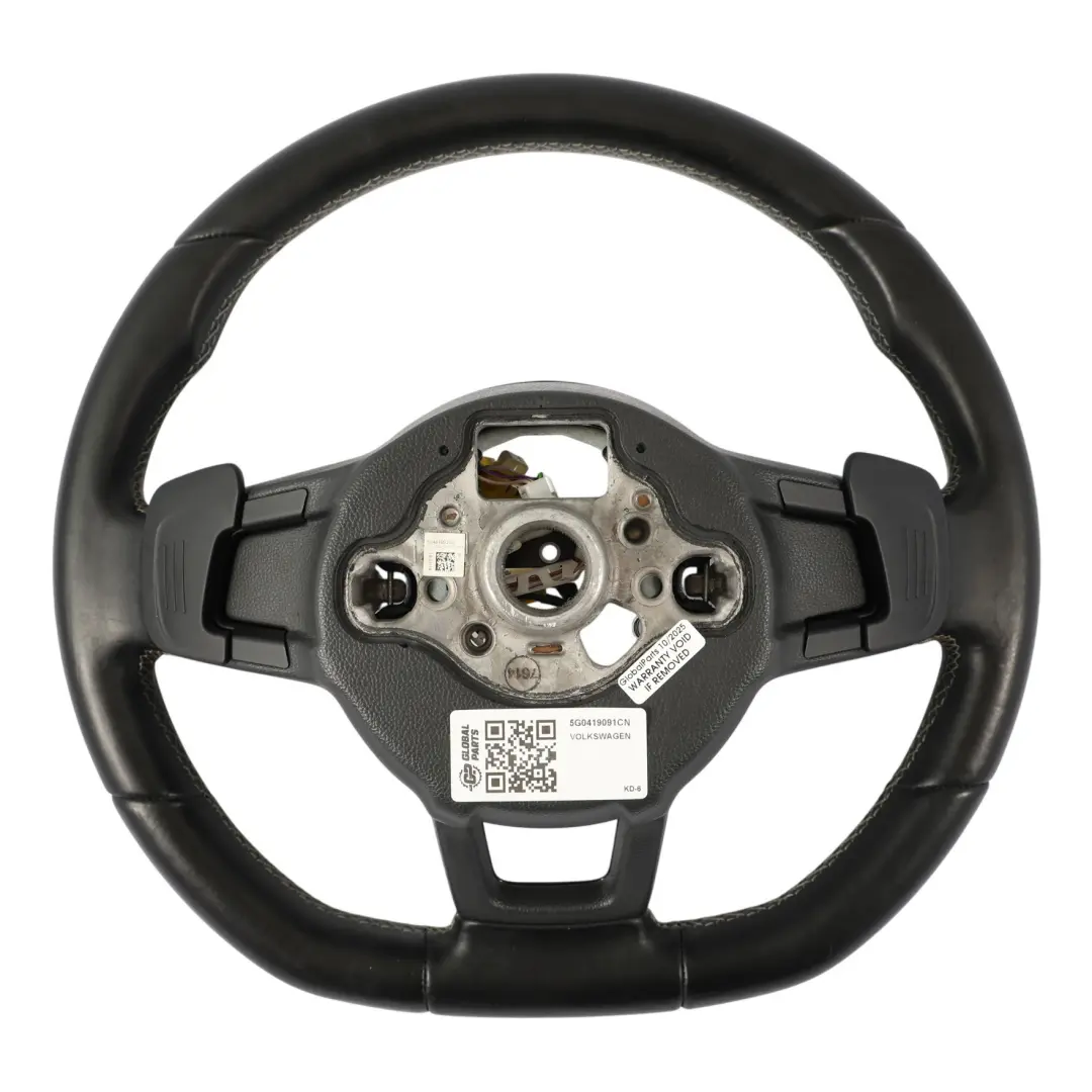 Volkswagen Golf Mk7 R Volant Cuir Noir Palettes Changement Vitesse - SKU 5G0419091CN - Numéro de pièce 5G0419091CN