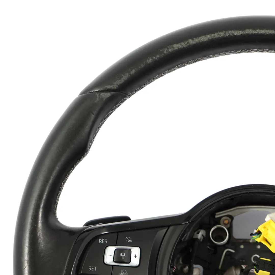 Volkswagen Golf Mk7 R Kierownica Czarna Skóra Łopatki - SKU 5G0419091CN - Numer Części 5G0419091CN