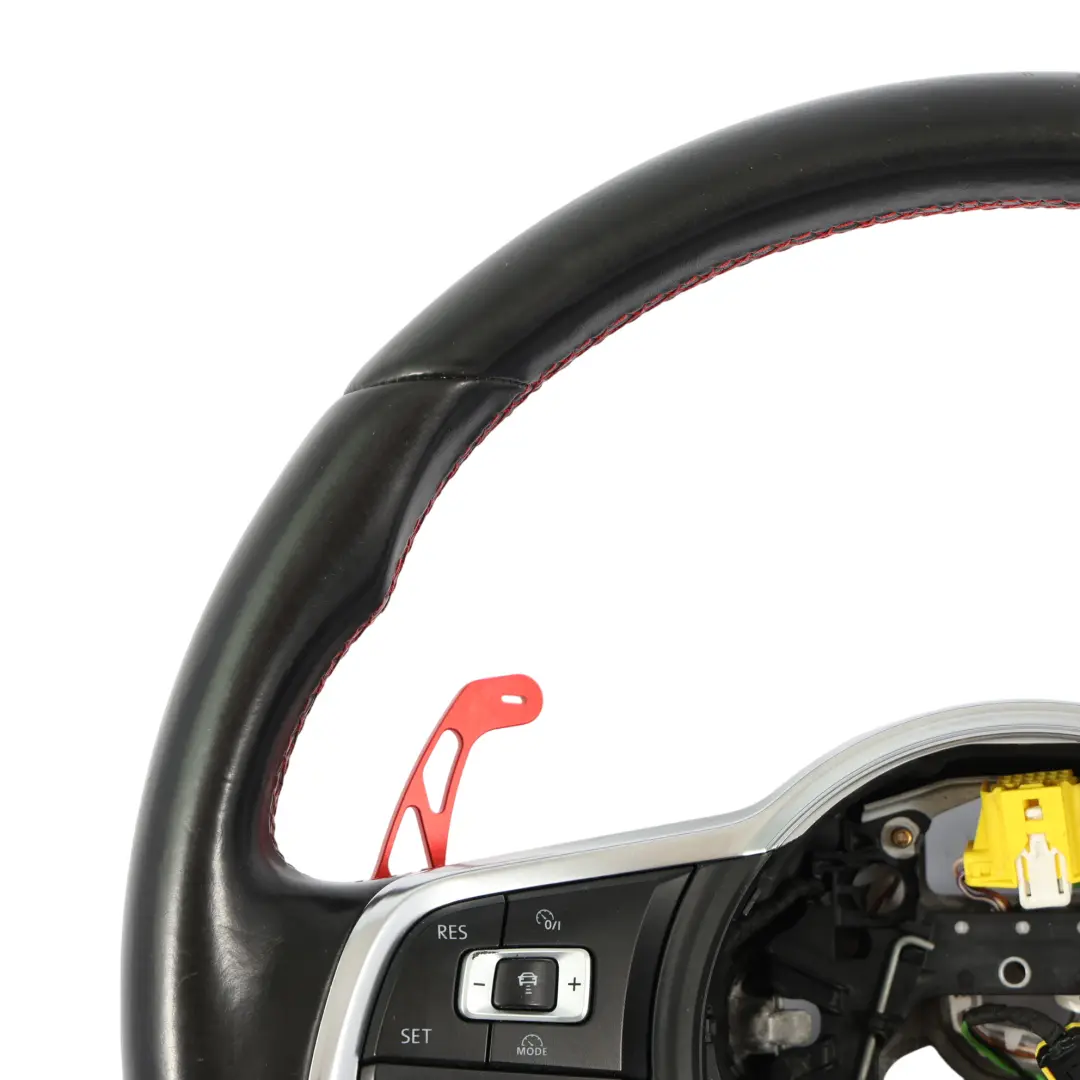 Lenkrad Schwarz Leder Schaltwippen für Volkswagen Golf Mk7 GTI mit Teilenummer 5G0419091R Volkswagen Golf Mk7 GTI Lenkrad Schwarz Leder Schaltwippen - SKU 5G0419091R - Teilenummer 5G0419091R