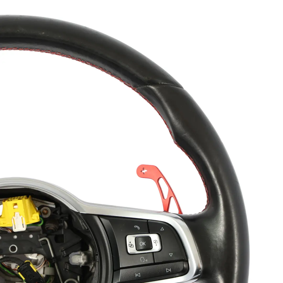 Cuero Negro Palanca de Cambio para Volkswagen Golf Mk7 GTI Volante con número de pieza 5G0419091R Volkswagen Golf Mk7 GTI Volante Cuero Negro Palanca de Cambio - SKU 5G0419091R - Número de pieza 5G0419091R