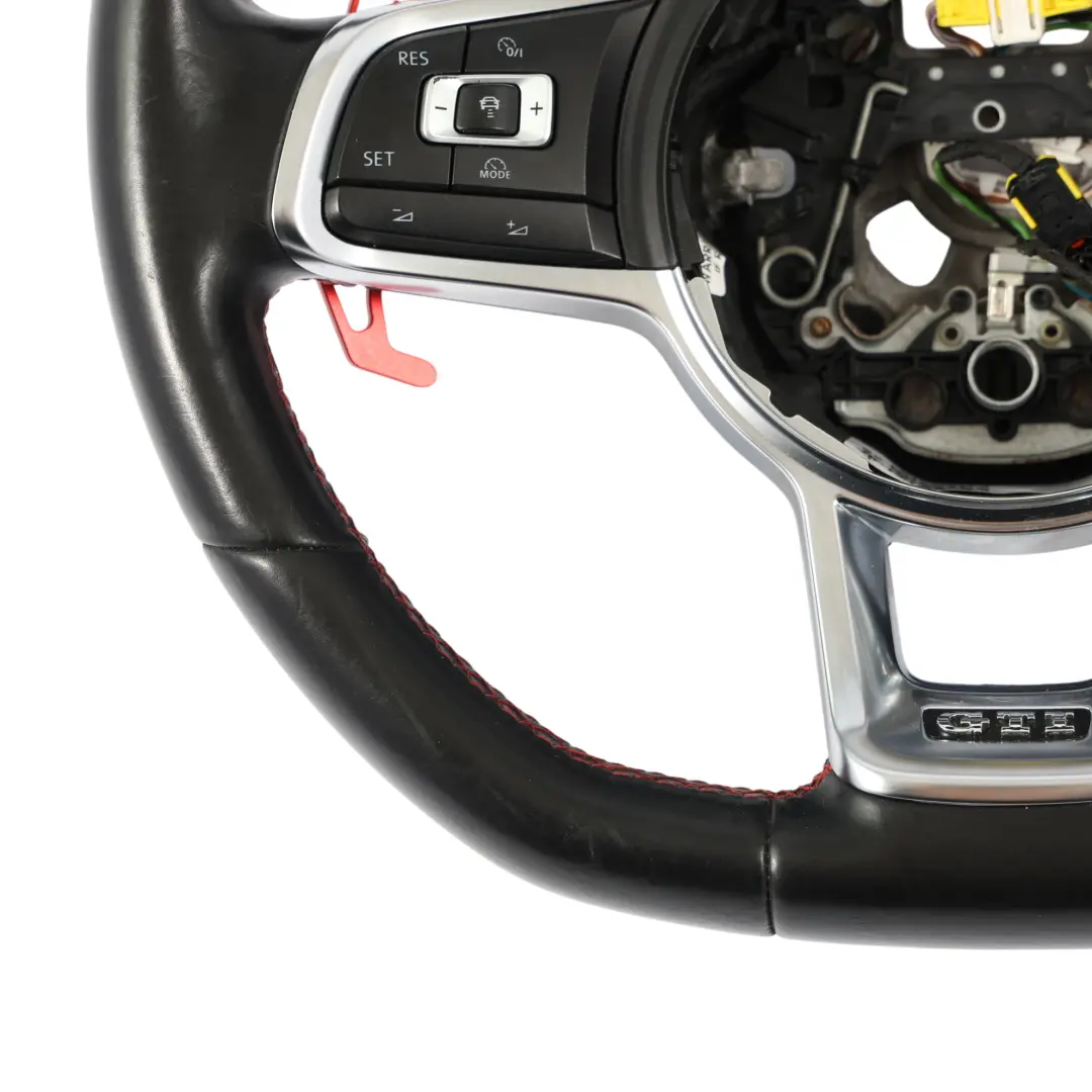 Steering Wheel Black Leather Paddle Shift to Volkswagen Golf Mk7 GTI with Part number 5G0419091R Volkswagen Golf Mk7 GTI Steering Wheel Black Leather Paddle Shift - SKU 5G0419091R - Part number 5G0419091R