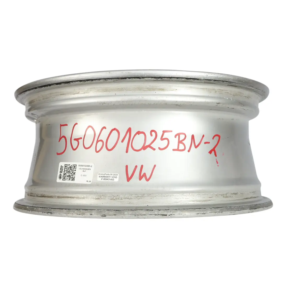 Volkswagen Golf Mk7 Leicht Metall Felge Silber 16" 6.5J ET:46 - SKU 5G0601025BN-2 - Teilenummer 5G0601025BN