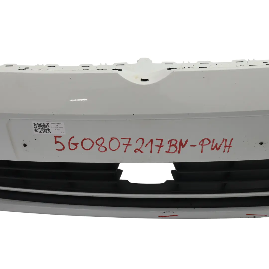 Front Bumper Trim Panel Cover Pure White - C9A to Volkswagen VW Golf Mk7 with Part number 5G0807217BN Volkswagen VW Golf Mk7 Front Bumper Trim Panel Cover Pure White - C9A - SKU 5G0807217BN-PWH - Part number 5G0807217BN