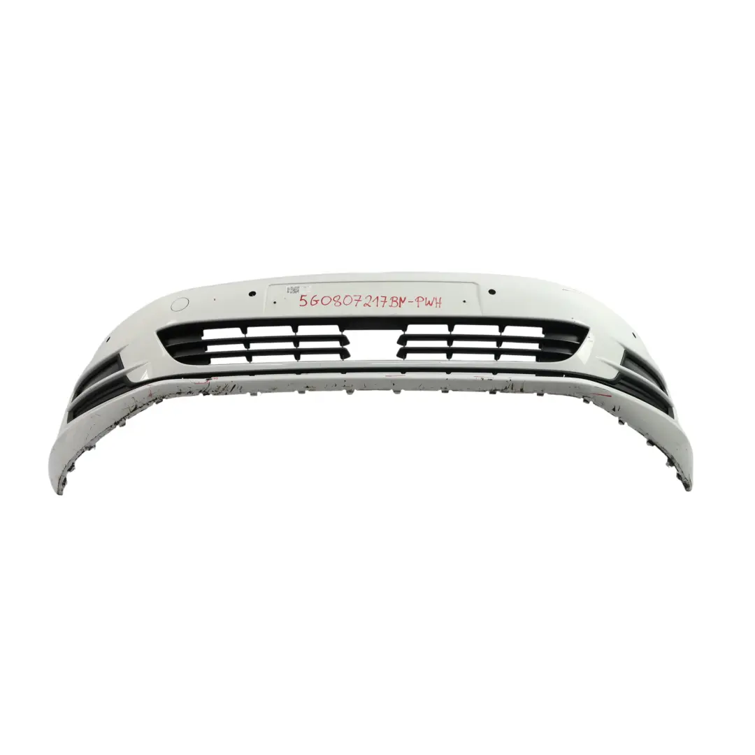 Volkswagen VW Golf 7 VII Zderzak Przedni Pure White Biały - C9A - SKU 5G0807217BN-PWH - Numer Części 5G0807217BN