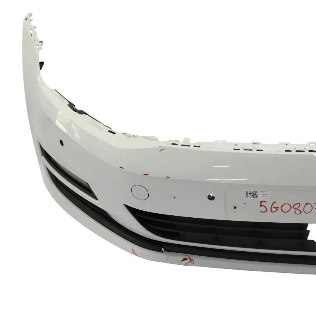 Front Bumper Trim Panel Cover Pure White - C9A to Volkswagen VW Golf Mk7 with Part number 5G0807217BN Volkswagen VW Golf Mk7 Front Bumper Trim Panel Cover Pure White - C9A - SKU 5G0807217BN-PWH - Part number 5G0807217BN