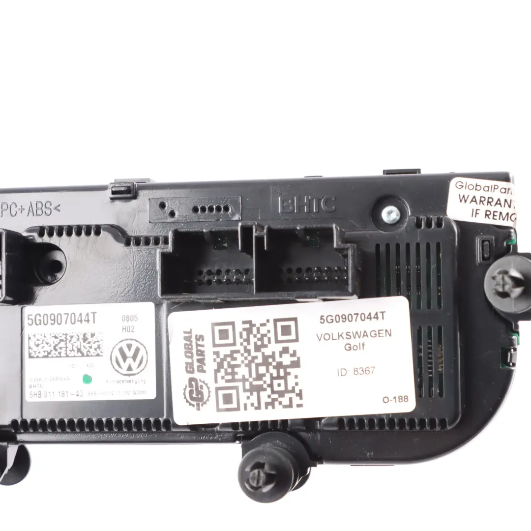 Volkswagen VW Golf Mk7 A/C Heater Control Panel Switch Unit - SKU 5G0907044T - Part number 5G0907044T