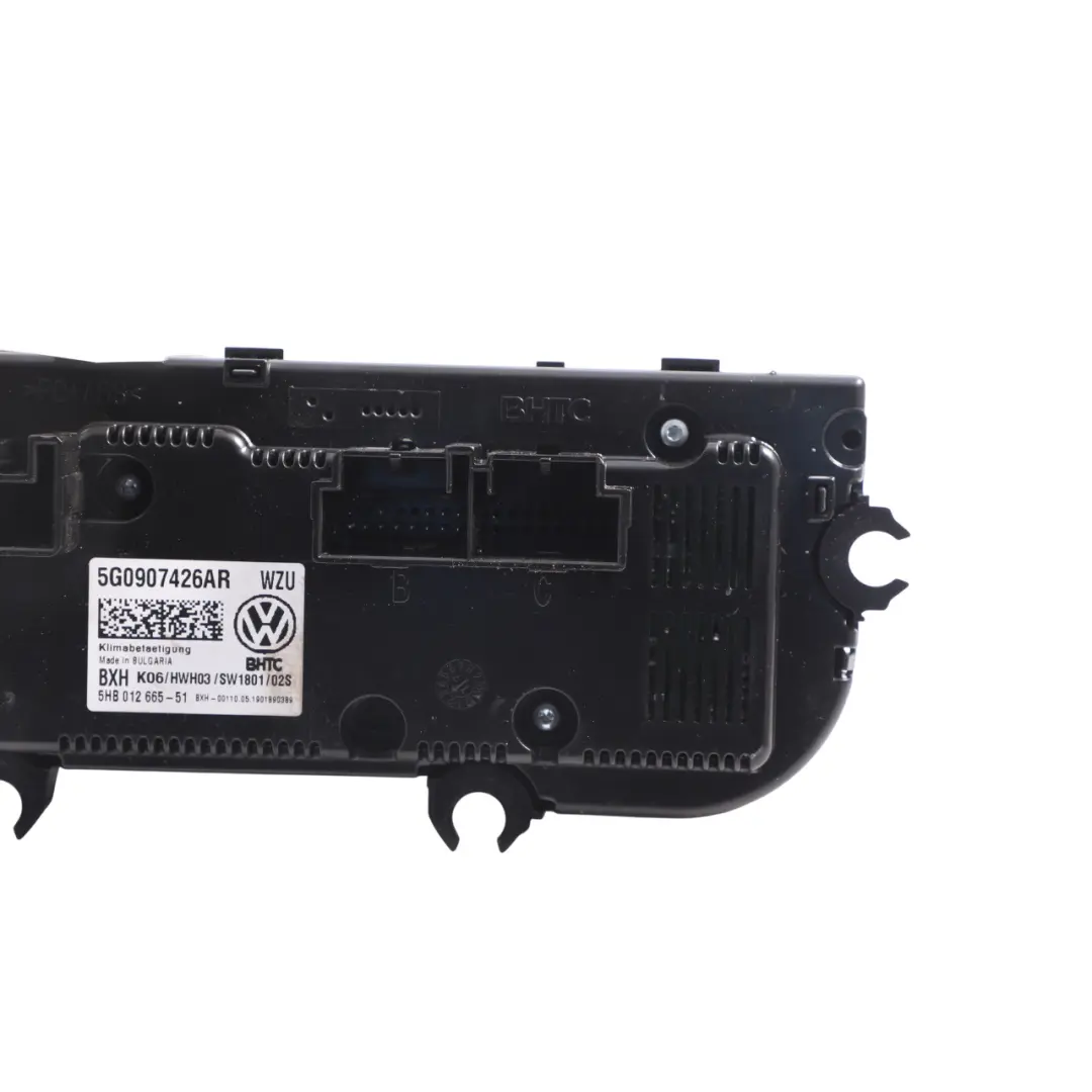 Dashboard Heater Panel Control Unit to Volkswagen Golf Sportsvan with Part number 5G0907426AR Volkswagen Golf Sportsvan Dashboard Heater Panel Control Unit - SKU 5G0907426AR - Part number 5G0907426AR