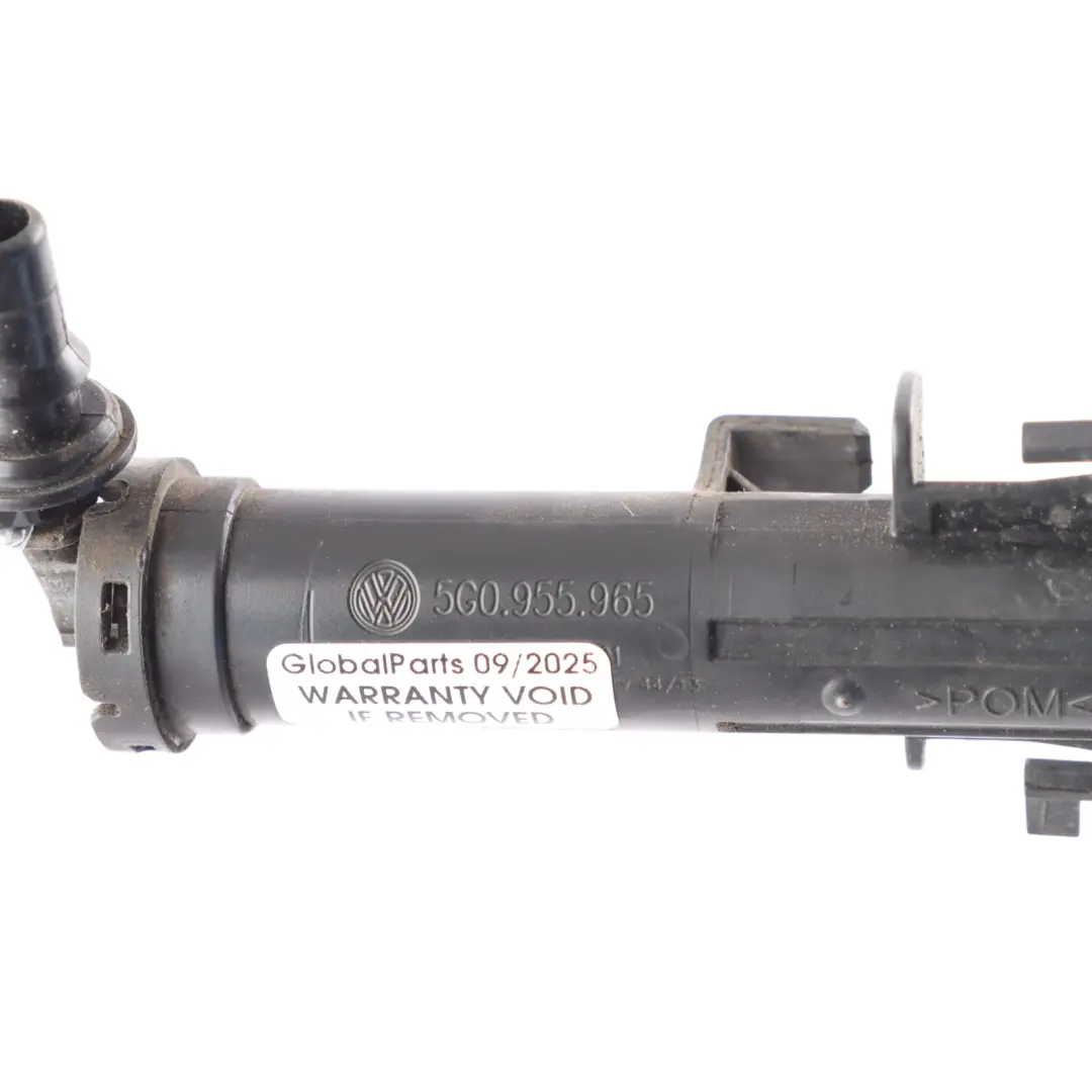 Headlight Washer Spray Nozzle Jet Left N/S Black to Volkswagen Golf Mk7 with Part number 5G0955965 Volkswagen Golf Mk7 Headlight Washer Spray Nozzle Jet Left N/S Black - SKU 5G0955965-1 - Part number 5G0955965