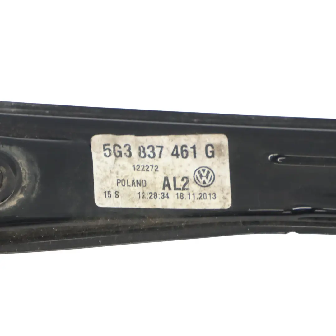 Elevalunas Regulador Delantero Izquierdo 5G3837461G para Volkswagen Golf Mk7 VII con número de pieza 5G3837461H Volkswagen Golf Mk7 VII Elevalunas Regulador Delantero Izquierdo 5G3837461G - SKU 5G3837461H - Número de pieza 5G3837461H