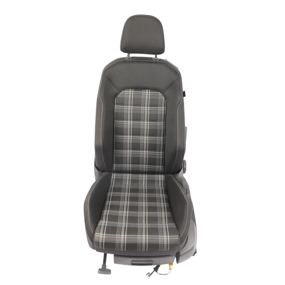 Volkswagen Golf Mk7 3Dr Siège Avant Gauche Intérieur Tissu Titane Noir Bleu - SKU 5G3881805CG - Numéro de pièce 5G3881805CG