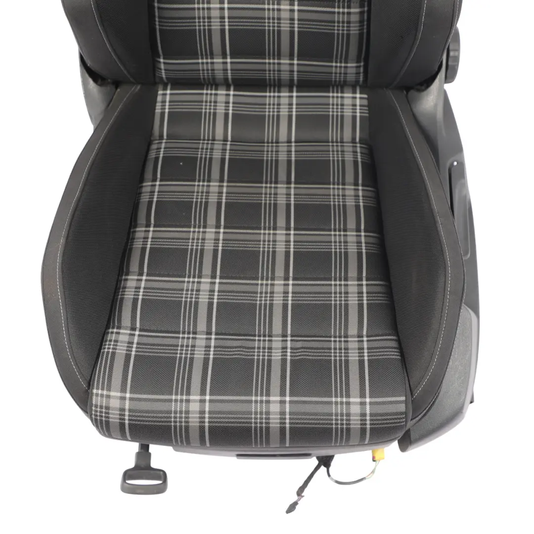 3Dr Seat Front Left N/S Interior Cloth Titanium Black Blue to Volkswagen Golf Mk7 with Part number 5G3881805CG Volkswagen Golf Mk7 3Dr Seat Front Left N/S Interior Cloth Titanium Black Blue - SKU 5G3881805CG - Part number 5G3881805CG