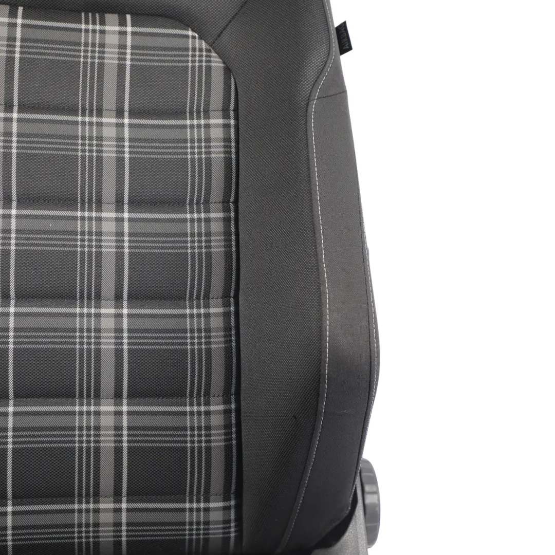 3Dr Seat Front Left N/S Interior Cloth Titanium Black Blue to Volkswagen Golf Mk7 with Part number 5G3881805CG Volkswagen Golf Mk7 3Dr Seat Front Left N/S Interior Cloth Titanium Black Blue - SKU 5G3881805CG - Part number 5G3881805CG