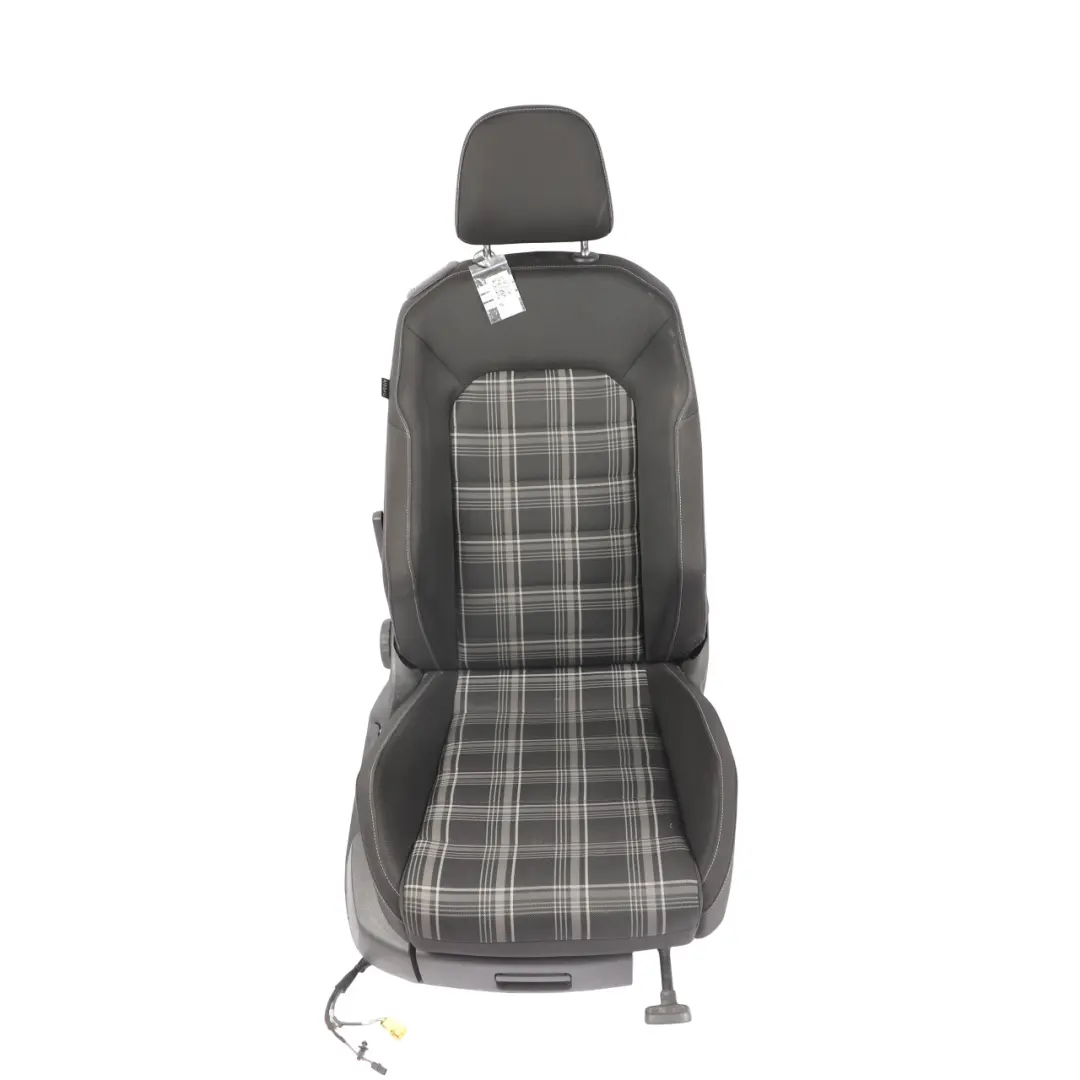 3Dr Seat Front Right O/S Interior Cloth Titanium Black Blue to Volkswagen Golf Mk7 with Part number 5G3881806CF Volkswagen Golf Mk7 3Dr Seat Front Right O/S Interior Cloth Titanium Black Blue - SKU 5G3881806CF - Part number 5G3881806CF