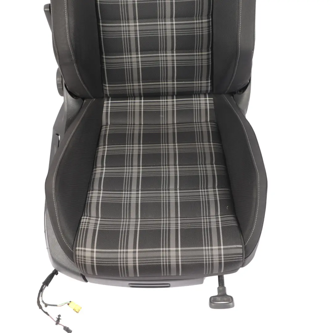 3Dr Seat Front Right O/S Interior Cloth Titanium Black Blue to Volkswagen Golf Mk7 with Part number 5G3881806CF Volkswagen Golf Mk7 3Dr Seat Front Right O/S Interior Cloth Titanium Black Blue - SKU 5G3881806CF - Part number 5G3881806CF