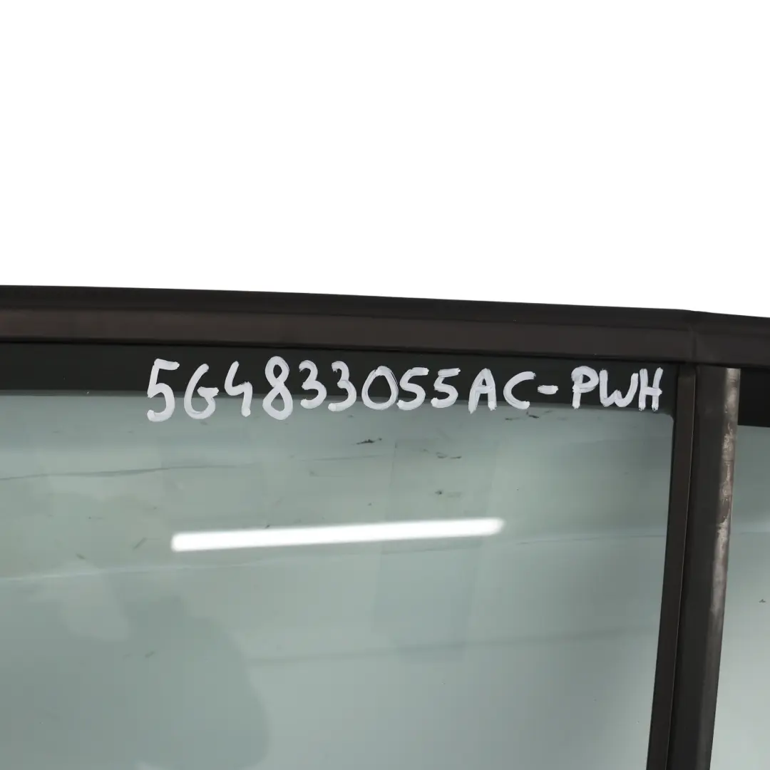 VW Volkswagen Golf Mk7 Door Rear Left N/S Covering Panel Pure White - C9A - SKU 5G4833055AC-PWH - Part number 5G4833055AC