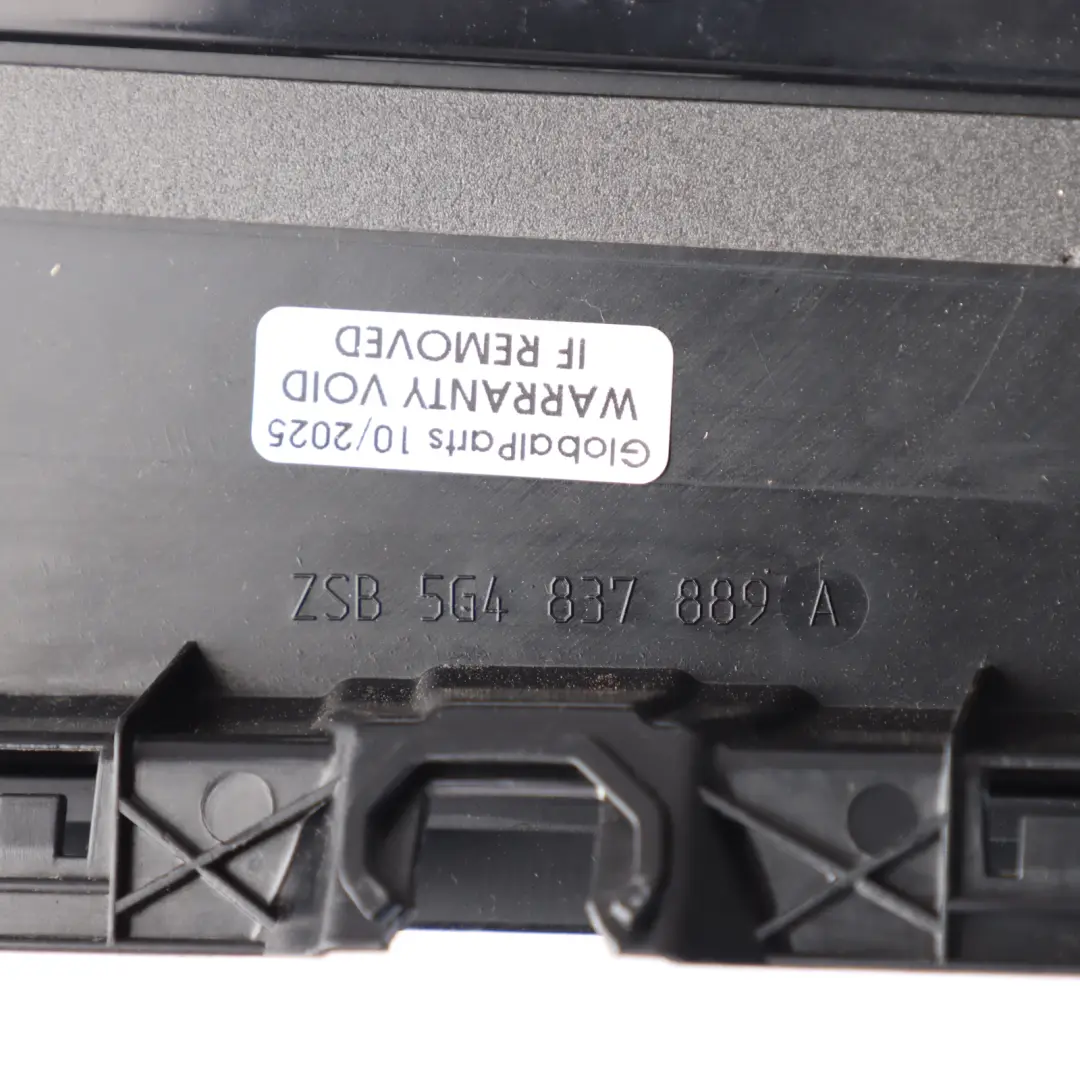 VW Golf Mk7 Column B Pillar Door Cover Trim Front Left N/S Black - SKU 5G4837889A - Part number 5G4837889A