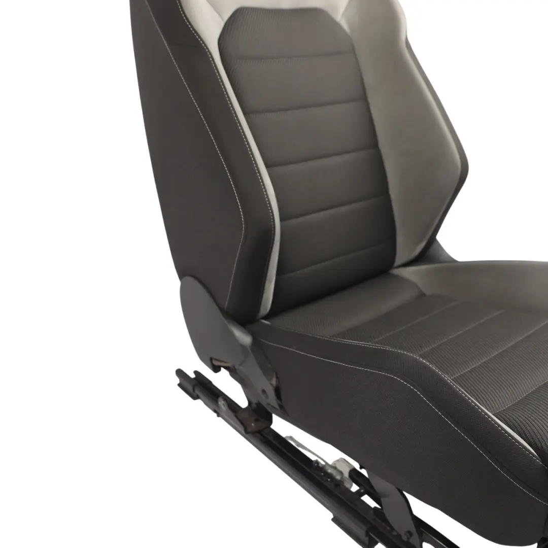 Volkswagen Golf Mk7 R-Line Front Seat Alcantara Cloth Black Grey Left N/S - SKU 5G4881805DK-1 - Part number 5G4881805DK