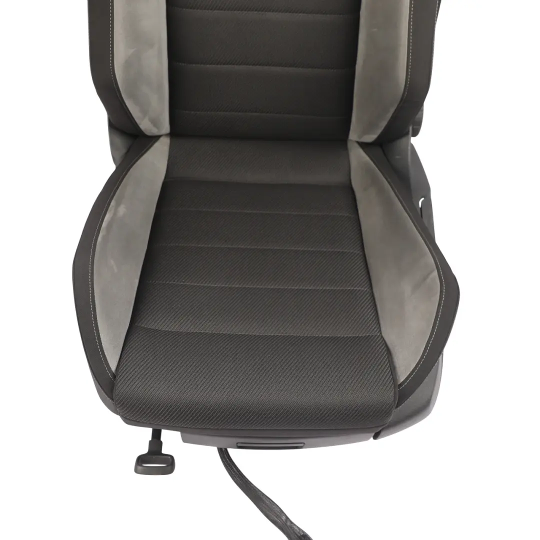 Volkswagen Golf Mk7 R-Line Front Seat Alcantara Cloth Black Grey Left N/S - SKU 5G4881805DK-1 - Part number 5G4881805DK