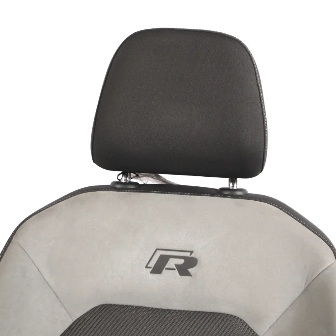 R-Line Front Seat Alcantara Cloth Black Grey Left N/S to Volkswagen Golf Mk7 with Part number 5G4881805DK Volkswagen Golf Mk7 R-Line Front Seat Alcantara Cloth Black Grey Left N/S - SKU 5G4881805DK-1 - Part number 5G4881805DK