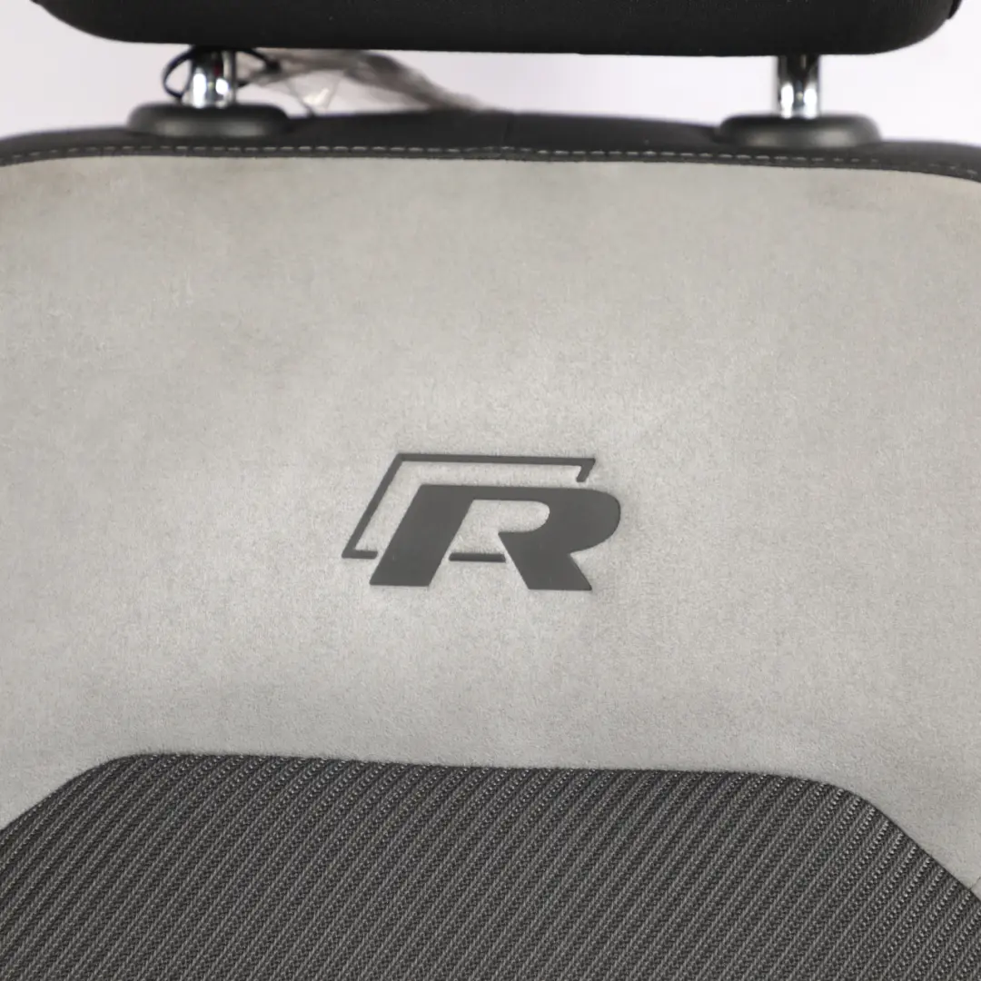 R-Line Front Seat Alcantara Cloth Black Grey Left N/S to Volkswagen Golf Mk7 with Part number 5G4881805DK Volkswagen Golf Mk7 R-Line Front Seat Alcantara Cloth Black Grey Left N/S - SKU 5G4881805DK-1 - Part number 5G4881805DK