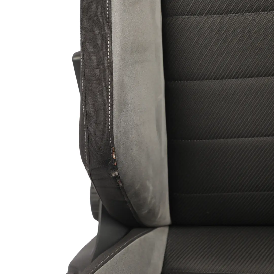 Volkswagen Golf 5G VII Mk7 R 5D Front Seat Cloth Alcantara Black Grey Right O/S - SKU 5G4881806DM-2 - Part number 5G4881806DM