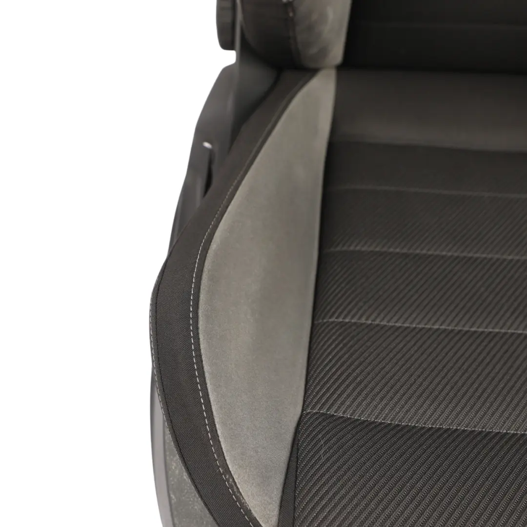 Volkswagen Golf 5G VII Mk7 R 5D Front Seat Cloth Alcantara Black Grey Right O/S - SKU 5G4881806DM-2 - Part number 5G4881806DM