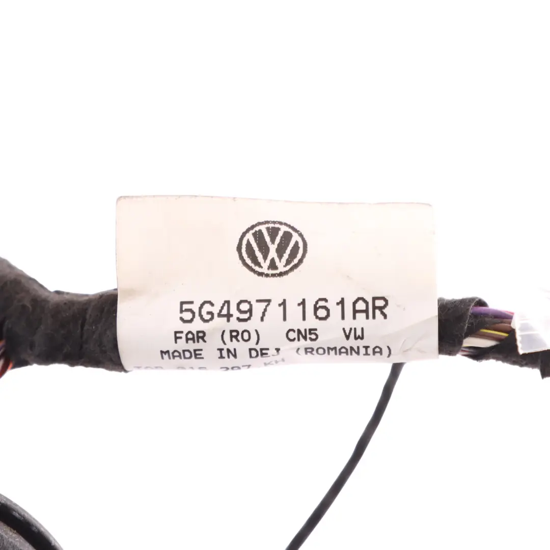 VW Volkswagen Golf Mk7 Door Wiring Front Left N/S Loom Cable Harness - SKU RHD-5G4971161AR - Part number 5G4971161AR
