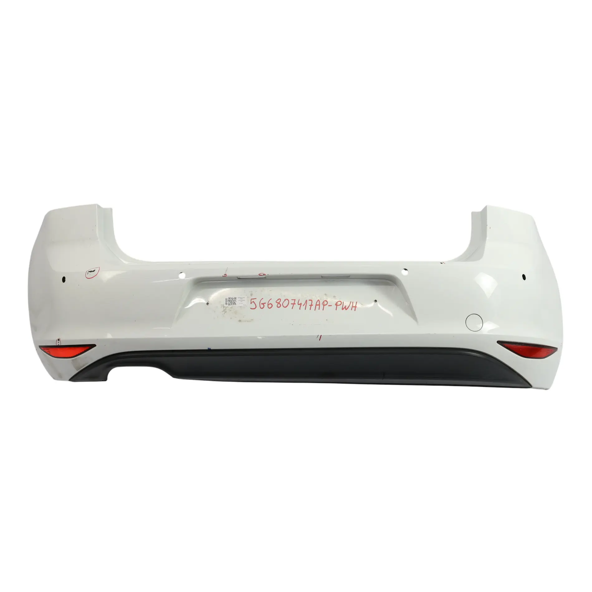 Volkswagen VW Golf Mk7 Bumper Rear Trim Panel Cover Pure White - C9A