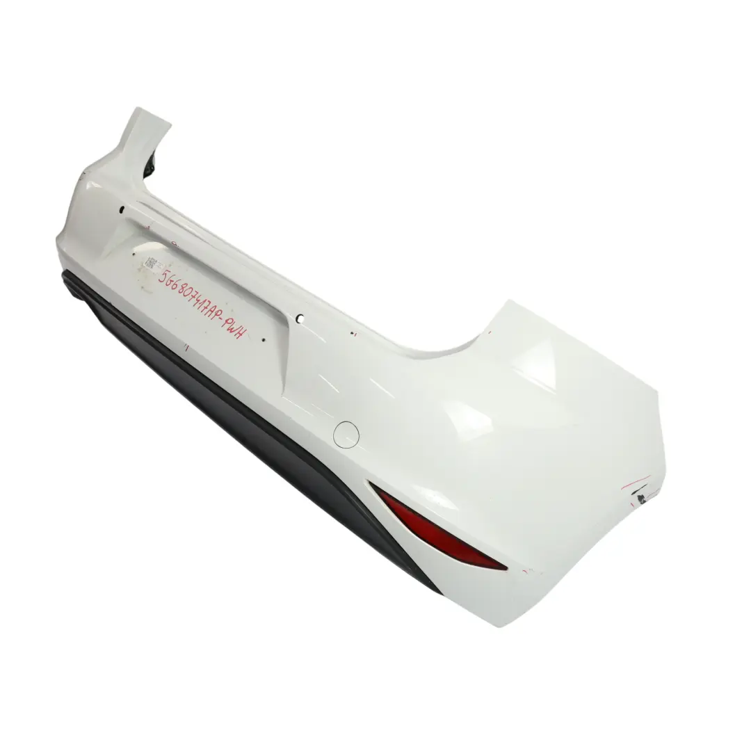 Volkswagen VW Golf VII Zderzak Tylny Pure White Biały - C9A - SKU 5G6807417AP-PWH - Numer Części 5G6807417AP