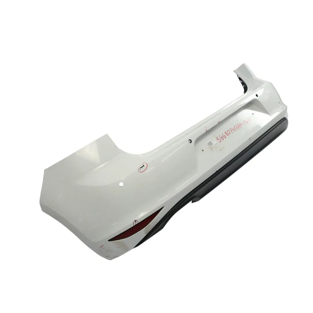 Volkswagen VW Golf VII Zderzak Tylny Pure White Biały - C9A - SKU 5G6807417AP-PWH - Numer Części 5G6807417AP