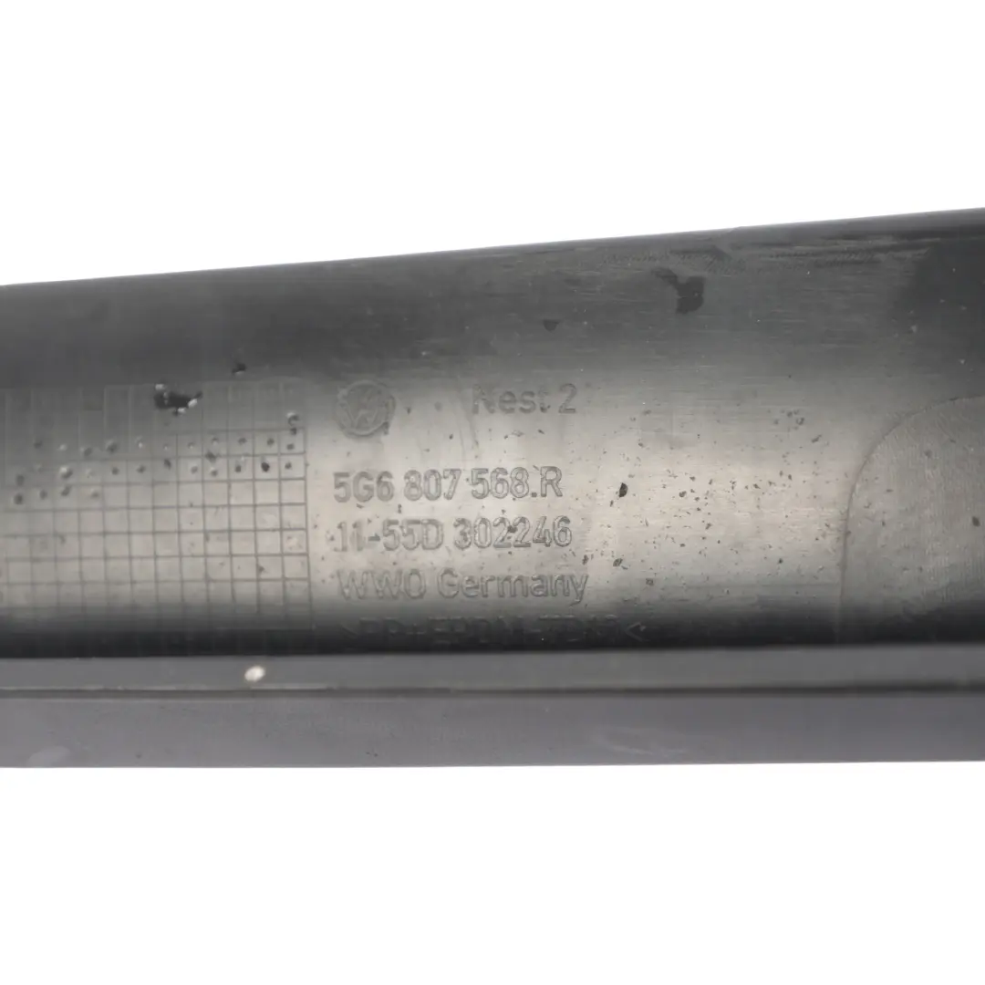 Bumper Lower Spoiler Diffuser Cover Trim Panel to VW Golf Mk7 SV Rear with Part number 5G6807568R VW Golf Mk7 SV Rear Bumper Lower Spoiler Diffuser Cover Trim Panel - SKU 5G6807568R - Part number 5G6807568R