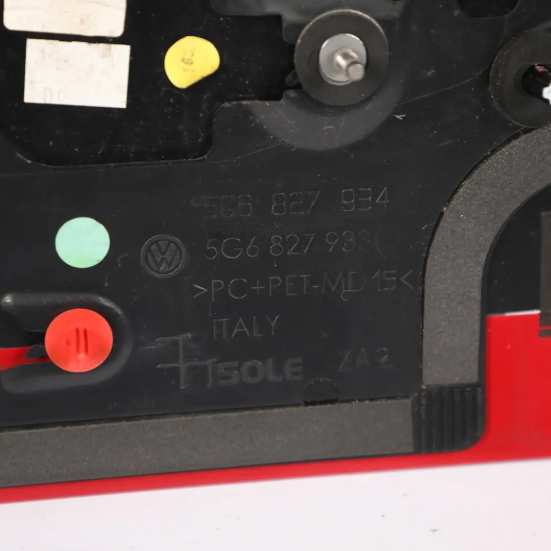 Volkswagen VW Golf Mk7 Rear Spoiler Tailgate Trunk Roof Tornado Red - LY3D - SKU 5G6827936C-TRE - Part number 5G6827936C