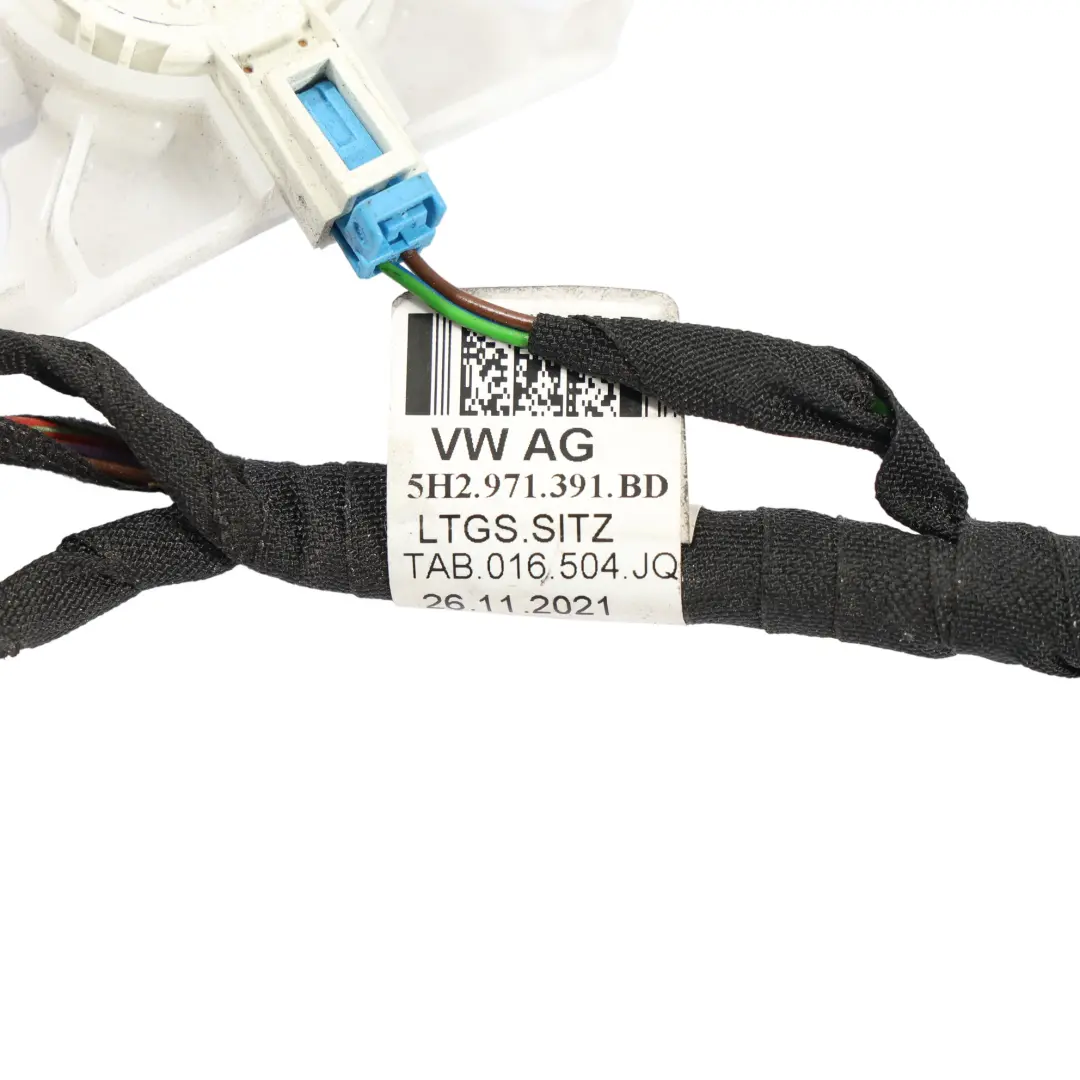 Mk8 Seat Frame Wiring Front Left N/S Cable Loom Harness to VW Golf with Part number 5H2971391BD VW Golf Mk8 Seat Frame Wiring Front Left N/S Cable Loom Harness - SKU RHD-5H2971391BD - Part number 5H2971391BD
