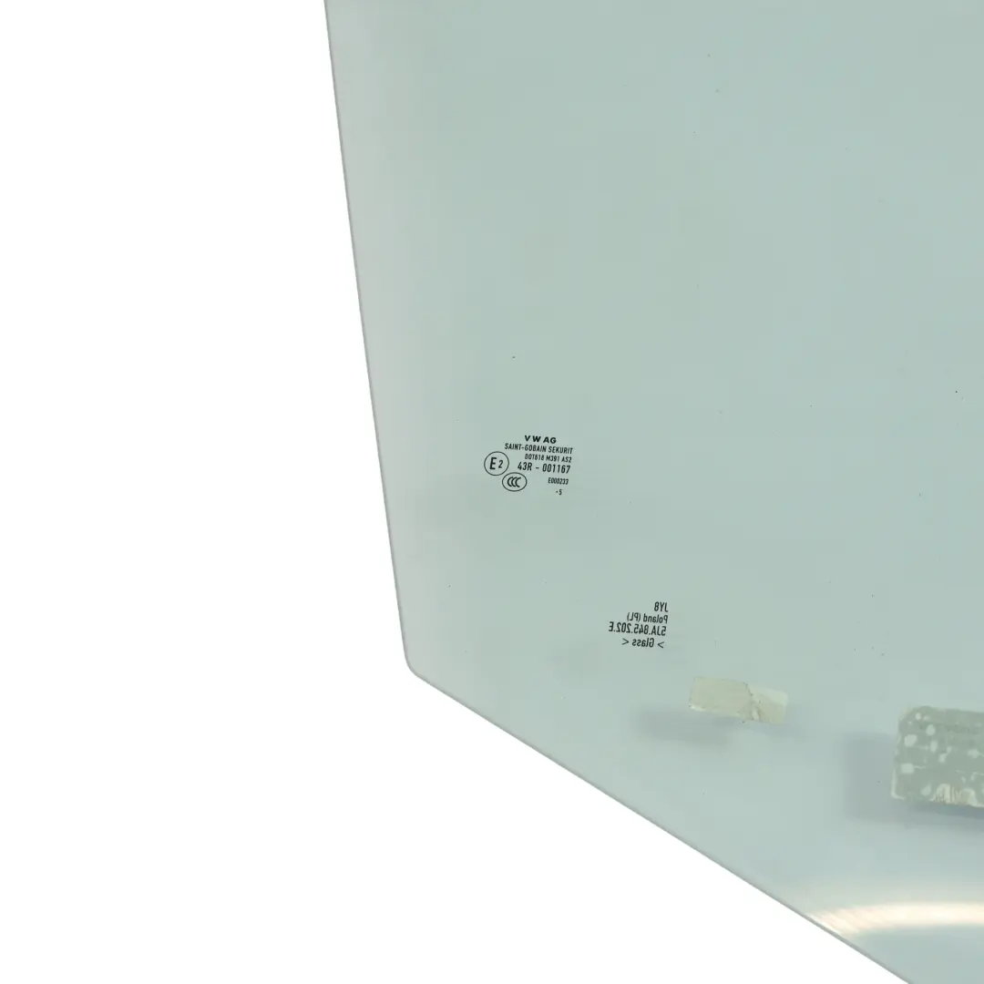 Door Window Glass Tinted AS2 Front Right O/S to Skoda Rapid Nh1 with Part number 5JA845202E Skoda Rapid Nh1 Door Window Glass Tinted AS2 Front Right O/S - SKU 5JA845202E - Part number 5JA845202E
