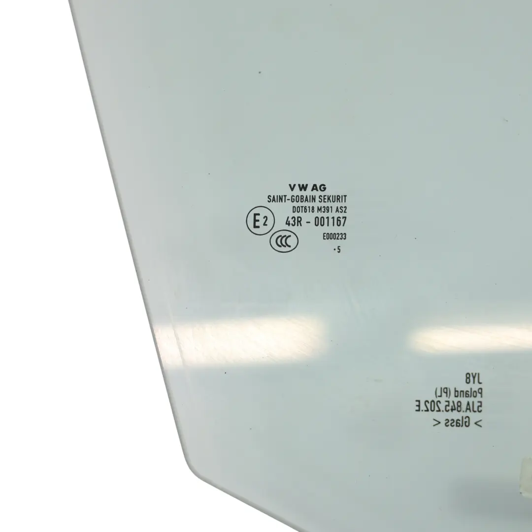 Skoda Rapid Nh1 Vetro Finestrino Porta Colorato AS2 Anteriore Destro - SKU 5JA845202E - Numero di parte 5JA845202E