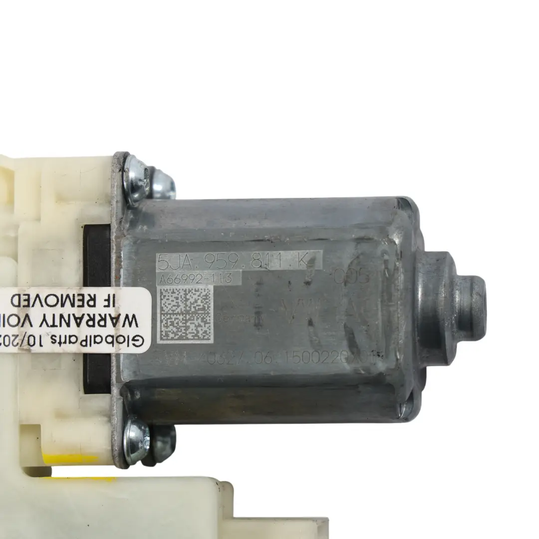 Mk1 NH1 Window Lifter Regulator Motor Unit Rear Left N/S to Skoda Rapid with Part number 5JA959811K Skoda Rapid Mk1 NH1 Window Lifter Regulator Motor Unit Rear Left N/S - SKU RHD-5JA959811K - Part number 5JA959811K